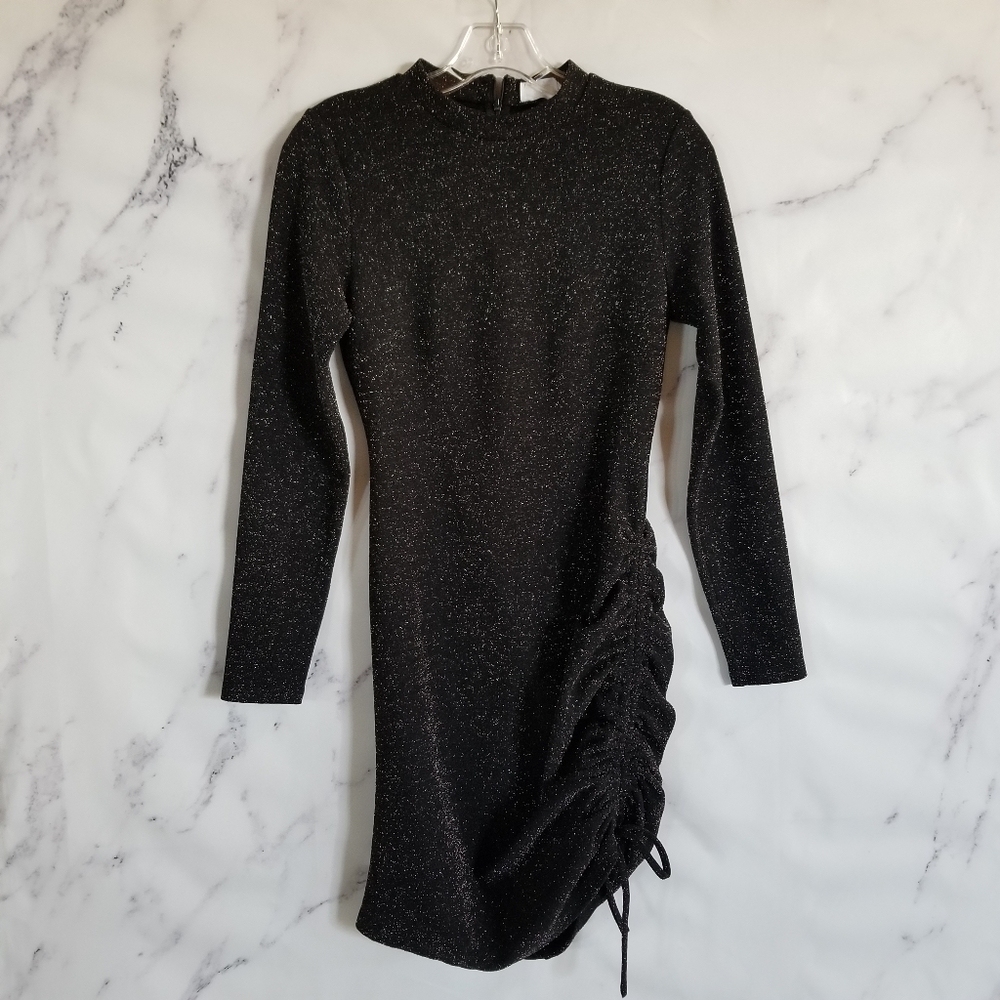 SAGE THE LABEL Side Ruched Mini Cocktail Dress